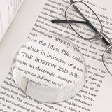 Dome Paperweight, Optic Glass 3 Dia