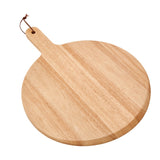 Rubberwood Pizza Board With Handle 13.5