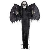 6 FT STANDING ANIMATED REAPER WITH WINGS