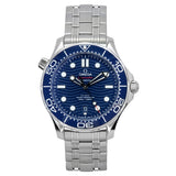Omega Seamaster Stainless Steel Blue Dial Automatic DiverS 210.30.42.20.03.001 300M MenS Watch
