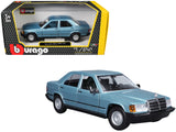 MercedesBenz 190 E 2.6 Blue Metallic 1/24 Diecast Model Car by Bburago