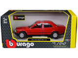 MercedesBenz 190 E 2.6 Red 1/24 Diecast Model Car by Bburago