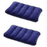 Trendmad Inflatable Velvet Air Pillow Travel Headrest Accessory For Plane Flight Bus Journey And Office Pack Of 2.