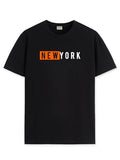 Adro Tshirt For Men | Printed T Shirt For Men | 100% Cotton T-Shirt |Printed T Shirt | T-Shirts | Rn24-Nky-Bl-L Black