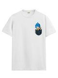 ADRO Tshirt for Men | Anime T Shirt for Men | 100% Cotton Tshirt | Graphic Printed T-Shirt | Chest Printed Tshirt | Gogeta Anime Tshirt | T-Shirts| RN24-STICK-GOGE-WH-M White,White