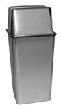 21Htss-Vv Stainless Steel Ergode Pushtop With Push Door, 4 Feet And Optional Plastic Liner