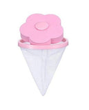 SHOPARAM Flower Shape Home Washing Machine Laundry Bag | Floating Reusbale Net Bag | Hair Removal Ball | Debris Thread Cleaning