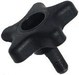 Abacus Swivel Chair Parts Replacement 2 1/4 5 Point Star #8003 Knob 3/8 Dia NF Threads - 2 Pack