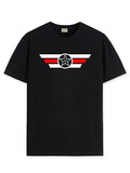 Adro Men'S Solid Regular Fit T-Shirt (Rn24-Cap-Bl_Black