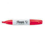 Sharpie Chisel Tip Permanent Marker MARKER,SHARPIE,CHSL,RD (Pack of8)