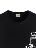Adro Men'S Solid Regular Fit T-Shirt (Rn24-Poc-Bl_Black