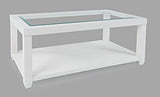 Jofran Inc. Urban Icon Rectangular Glass Inlay Coffee Table