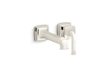 Kohler 26431-4-SN Riff Wall-Mount Single-Handle Bathroom Sink Faucet, 1.2 gpm, Vibrant Polished Nickel
