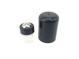 3-Part Stainless Steel Roller Tops - 12 Pack with Caps - Fits 11 mm (0.425) Neck Opening - For doTERRA, Young Living & many more