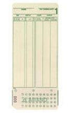 AMANO MJR-7000 Time Cards Numbered 0-99 with 1000 Cards per Box. Compatible with All Pay Periods Such as Weekly, Bi-Weekly, Mont