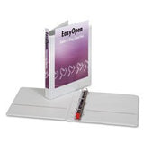 6 Cardinal Recycled ClearVue EasyOpen Vinyl DRing Presentation 3Ring Binders, 3 Capacity, Black, EA CRD10331
