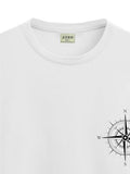 ADRO Tshirt for Men | Printed T Shirt for Men | 100% Cotton Tshirt | Graphic Printed T-Shirt | Chest Printed Tshirt | Unisex Tshirt | T-Shirts Men| RN24-STICK-COMP-WH-S White,White