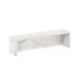 Furinno Helena 23-Inch Kitchen Counter Stackable Organizer Shelf, Marble White, Set Of 2
