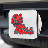 University Of Mississippi (Ole Miss) Color Hitch - Chrome 3.4X4