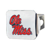 University Of Mississippi (Ole Miss) Color Hitch - Chrome 3.4X4