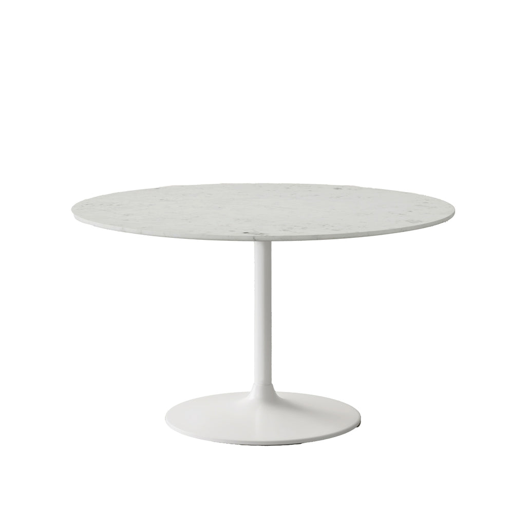 Rowan 54 Modern Luxury Pedestal Round Marble Dining Table