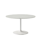 Rowan 54 Modern Luxury Pedestal Round Marble Dining Table