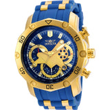 Invicta Mens 22798 Pro Diver Quartz 3 Hand Blue Dial Watch