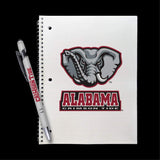 Alabama Crimson Tide Gift Set - Spiral Notebook And Comfort Feel Metal Pen (2302)