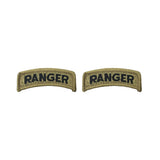 Army Ranger OCP Tab with Hook Fastener (pair)