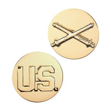Army Enlisted Field Artillery & U.S. STA-BRITE® Pin-on (pair)