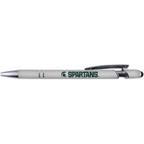 Michigan State Spartans Gift Set - Spiral Notebook And Comfort Feel Metal Pen (2341)