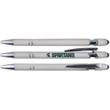 Michigan State Spartans Gift Set - Spiral Notebook And Comfort Feel Metal Pen (2341)