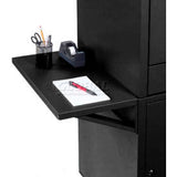 Side Shelf Kit For Global Industrial™ Computer Cabinet Black Set Of 2