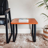 Interion® Square End Table 20 X 20 Cherry Top