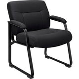 Interion® Big And Tall Waiting Room Chair - Fabric - High Back - Black