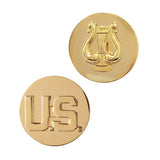 Army Enlisted Musician & U.S. STA-BRITE® Pin-on (pair)