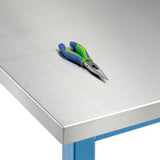 Global Industrial™ Workbench Top Boos Stainless Steel Square Edge 72Wx30Dx1-1/2 Thick