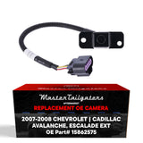 Chevrolet Avalanche / Cadillac Escalade EXT (2007-2008) OEM Replacement Backup Camera OE Part # 15862575
