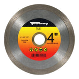 2407542 Rim Dmnd Blade 4 Cont Forney 4 In. D X 5/8 In. S Tile Cutting Diamond Continuous Rim Circular Saw Blade 1 Pc (Pack O
