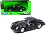 Porsche 356A Speedster Soft Top Black NEX Models Series 1/24 Diecast Model Car by Welly