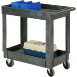 Global Industrial™ Utility Cart W/2 Shelves & 5 Casters 500 Lb. Cap 34L X 17-1/2W X 33H