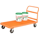 Global Industrial™ Steel Grating Deck Depot Flatbed Platform Truck 4 Wheels 60X30 2000 Lb. Cap.