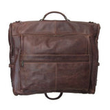 Terrazzo Brown Three-Suit Leather Garment Bag - Terrazzo Brown