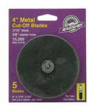 Metal Cut Whl 4X1/16X3/8 (Pack Of 1)