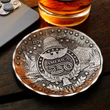 America250 Sea to Shining Sea 4-piece Coaster Set
