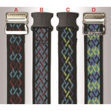 Nylon Gait Belt, Metal Buckle - Geo-Pattern A
