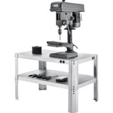 Global Industrial™ Adjustable Height Machine Stand 430 Stainless Steel 36W X 24D X 18-24H