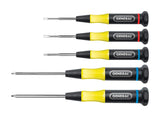 SCREWDRIVER SET 5P BK/YL (Pack of 1)
