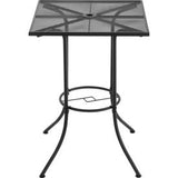 Global Industrial™ 30 Square Outdoor Bar Table Steel Mesh Black