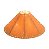 18 Wide Faux Leather Tan Hexagon Shade